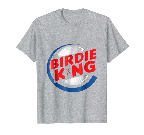 

birdie king golf and disc golf funny t-shirt, White;black
