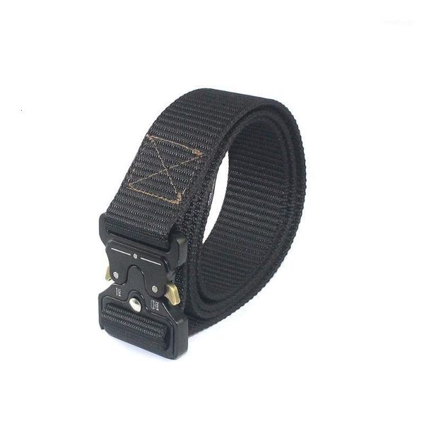 

tactical hiking belts men outdoor fan hook & loop nylon belt quick release heavy duty training waistband1, Black;gray