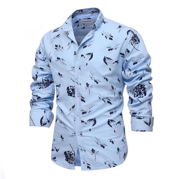 

men's casual shirts spring 100% cotton printed shirt slim fit business long sleeve quality male large size clothing, White;black