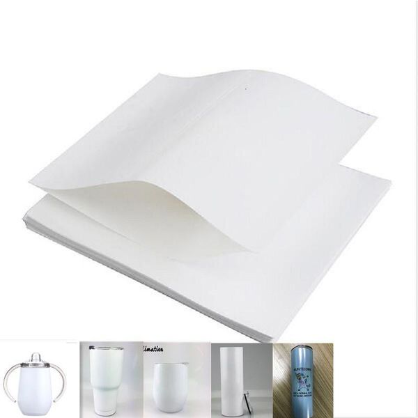 

2021 new 400pcs white blank sublimation shrink film 5 specification heat press printing shrinkage wraps paper for tumbler thermal rl4a