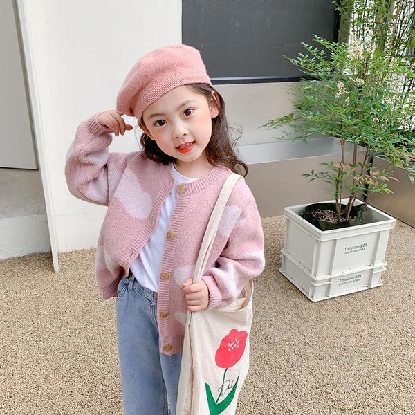 

pullover sweater outerwear coat full sleeve o-neck collar solid regular cotton fashion casual sweet children kids girls, Blue