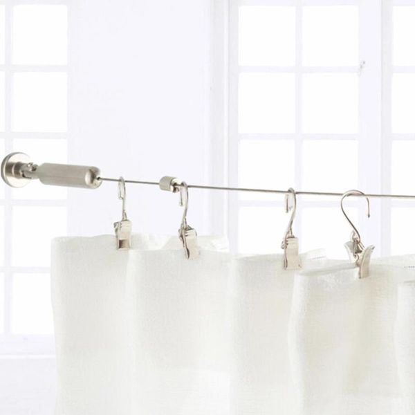 

other home decor stainless steel practical curtain drape wire rod set wall art multipurpose living room notes pos easy install hanging bedro