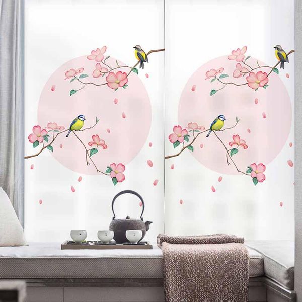 

window stickers customizable scrub static glass foil bathroom sliding door sunscreen sticker film