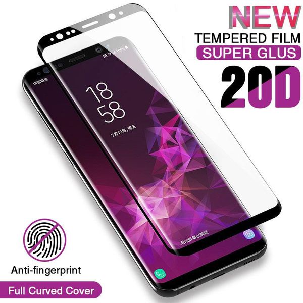 

7pcs full curved tempered glass for galaxy s8 s9 plus note 9 screen protector for s7 s6 edge s8 protection film