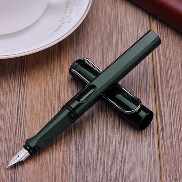 

palladium trim green fountain pen fine nib smooth writing ink present j2hc