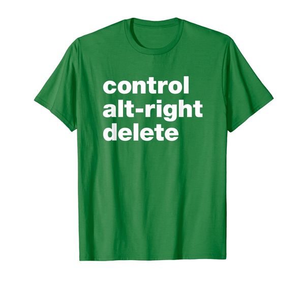 

control alt-right delete political shirt by resistance tees, White;black