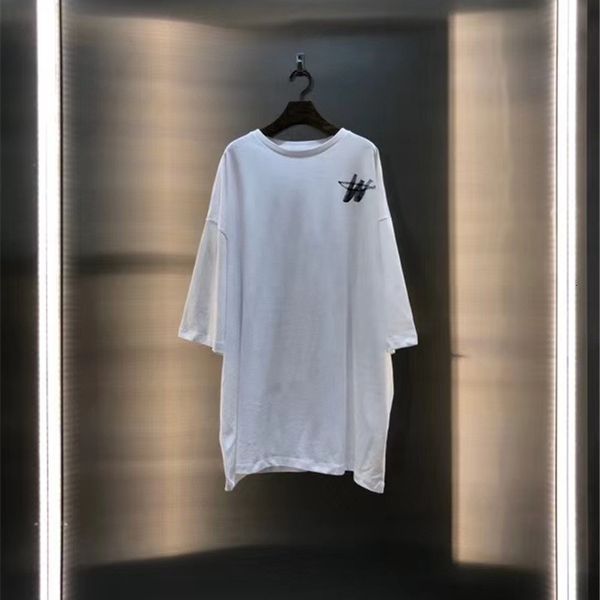 

2021 new onesize we11done t-shirt women couples cotton oversized welldone t shirt men tees rrjq, White