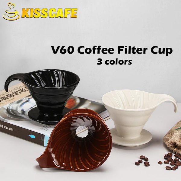 

coffee filters ceramic reusable dripper v60 style espresso drip filter cup maker separate stand accessories