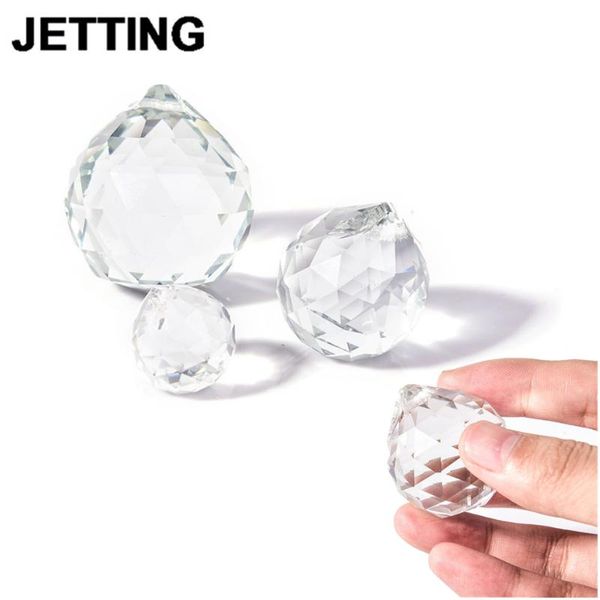 

20/30/40mm clear crystal ball prism faceted glass chandelier crystal parts hanging pendant lighting ball suncatcher home decor