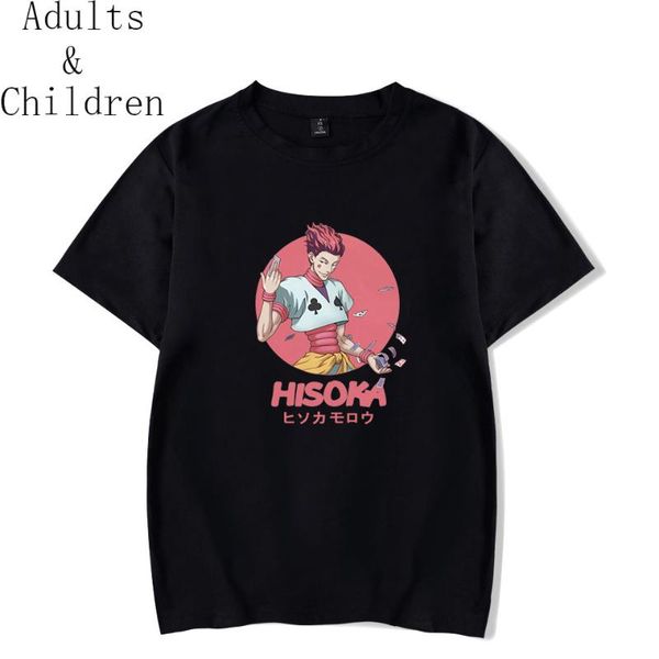 

women's t-shirt fashion anime x tee shirt hisoka women men summer o-neck short sleeve kid boys girls black, White