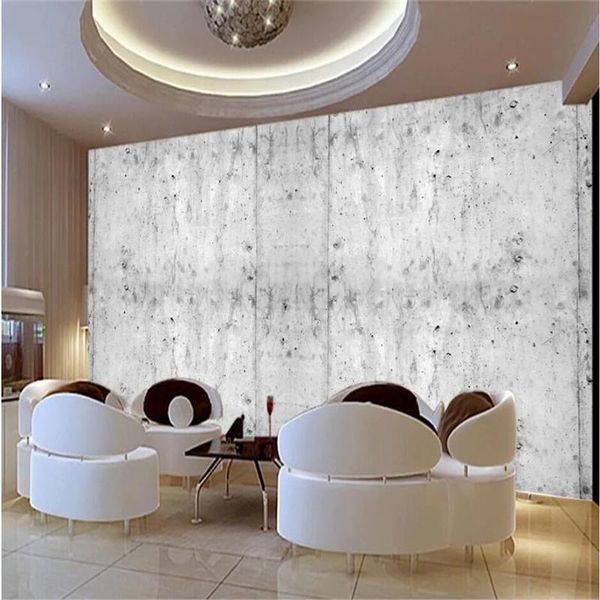 

wallpapers retro nostalgic industrial style gray cement wall 3d po cafe restaurant bar ktv background mural paper