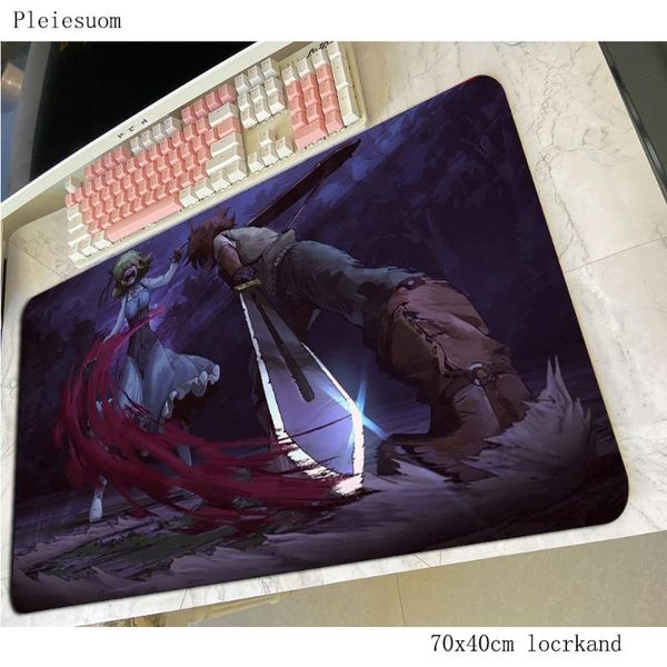 

mouse pads & wrist rests akame ga kill pad gamer thick 70x40cm notbook mat gaming mousepad large arrival pc desk padmouse mats