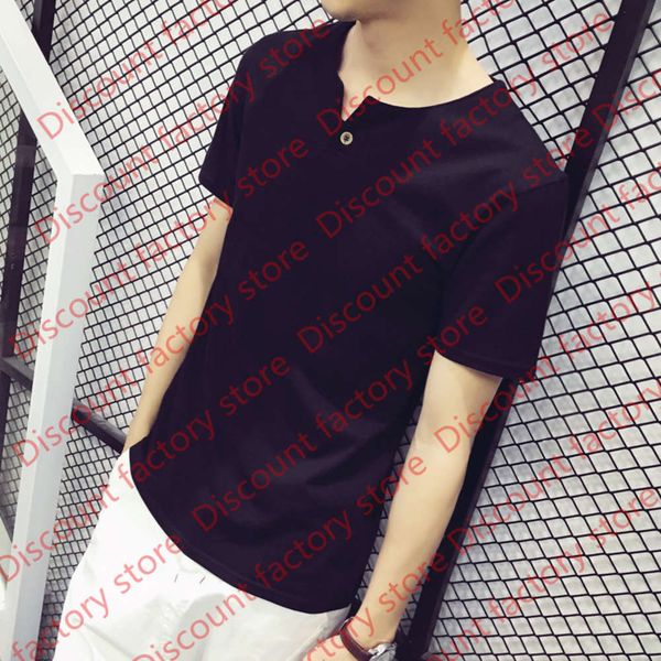 

special offer-summer new men's 95 cotton short-sleeved t-shirt fashion trend skin-friendly breathable men's casual cotton t-shirt, White;black