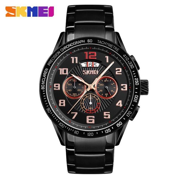 

wristwatches skmei satch fashion quartz watch man sport clock business male bracelet for outdoor wrist watches 9176, Slivery;brown