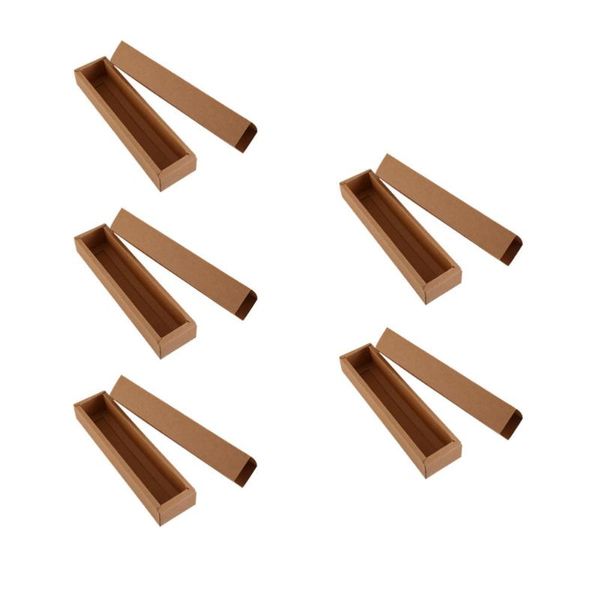 

10pcs macaron boxes kraft paper packaging box cookie containers drawer shaped macaron container for home dessert shop (random