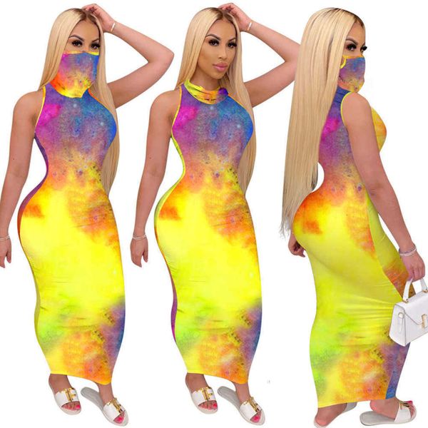 

spring casual dresses 4033 / summer women's printed mask one piece nightclub drs, Black;gray