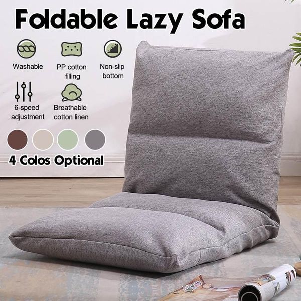 

cushion/decorative pillow adjustable floor chair folding relaxing lazy sofa cushioned couch lounger solid long seat cushion mat tatami