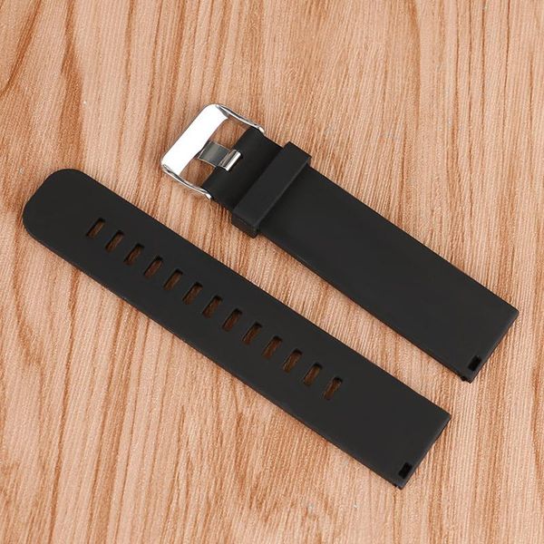 

watch bands 18/20/22mm black military rubber waterproof ourdoor silicone soft pin buckle strap band diving replacement, Black;brown