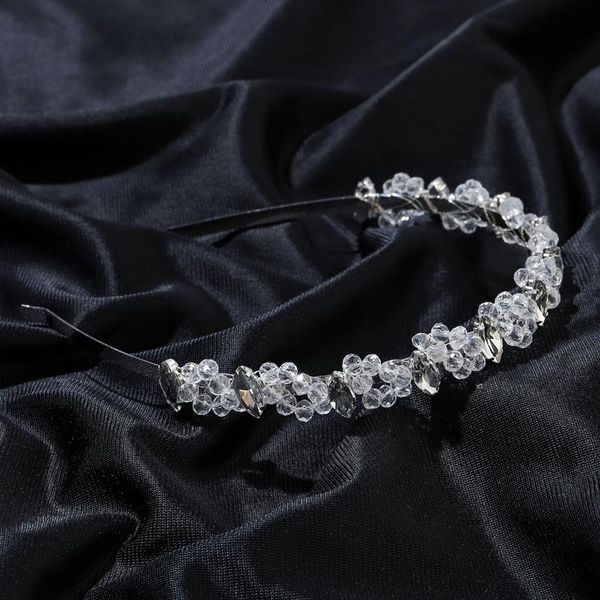 

hair clips & barrettes crystal flower headband band wedding party rhinestone headpiece accessories for brides bridesmaid ea, Golden;silver