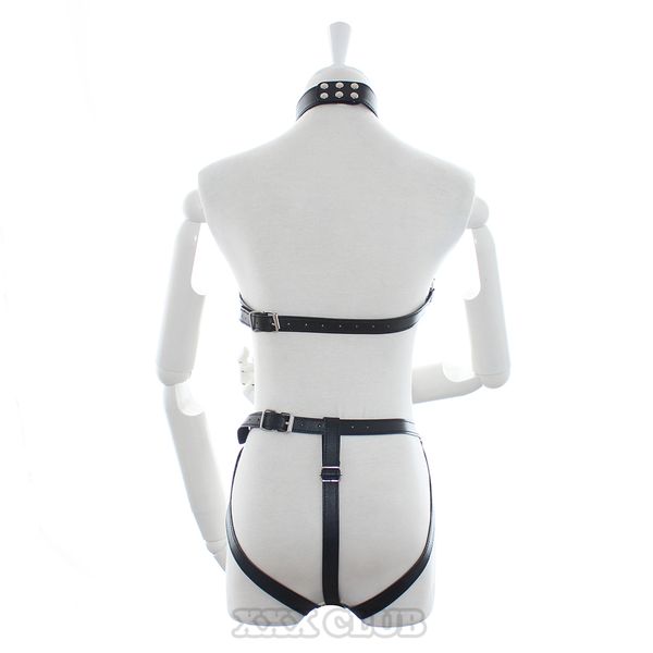 

thierry games pu leather body harness for women fetish slave bondage restraintsexposed breast chastity beltproducts