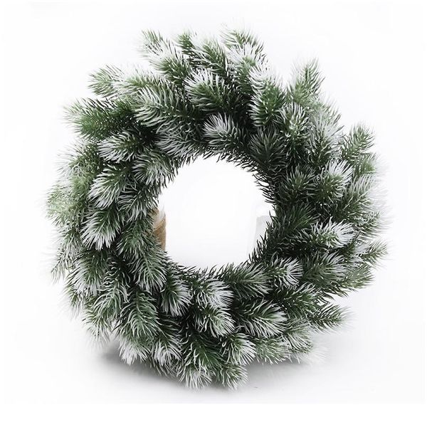 

100pcs artificial plants plastic pine needle snowflake christmas wreath material wedding decorative flowers wreaths ho jllesc