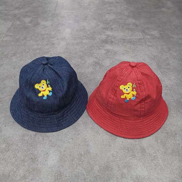 

japanese and korean style children's fisherman's hat christmas, Yellow