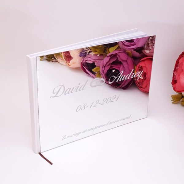 

other event & party supplies 25x18cm personalized engravced acrylic mirror wedding custom white blank favors po