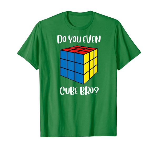 

do you even cube bro t-shirt, White;black