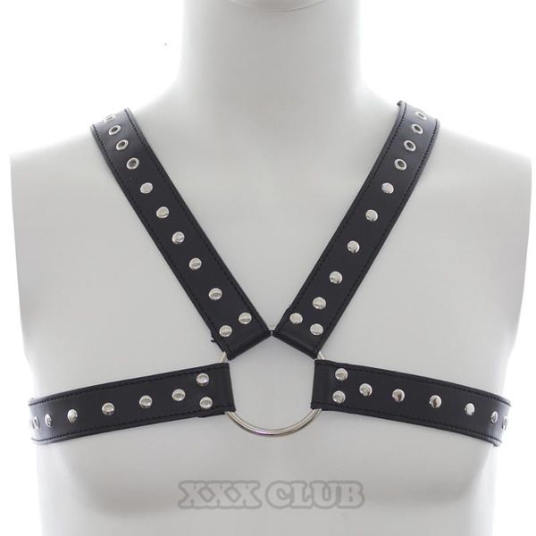 

bras sets pu leather vest costumes cross belt erotic bondage master training slave, games cosplay, toys for men and women, Red;black