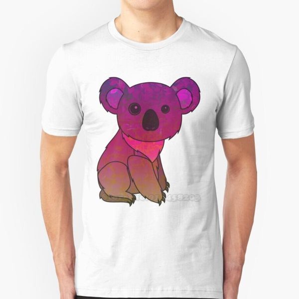 

men's t-shirts koala bear design t shirt summer fashion casual cotton round neck abstract australia, White;black