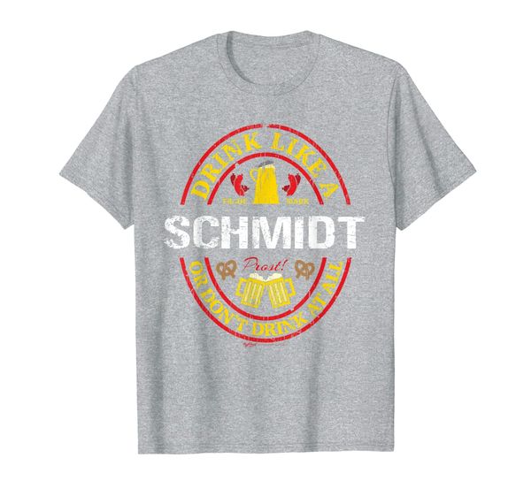 

vintage drink like a schmidt oktoberfest 2019 drinking t-shirt, White;black