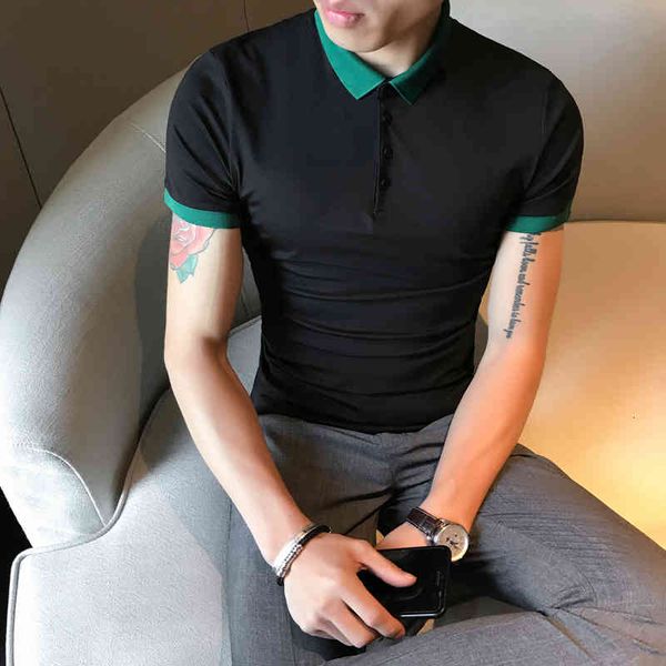 

men's polos or girls'summer clothes , pure cotton polo shirts with short sleeves, men's fine lapels, s-3xl z2m6, White;black