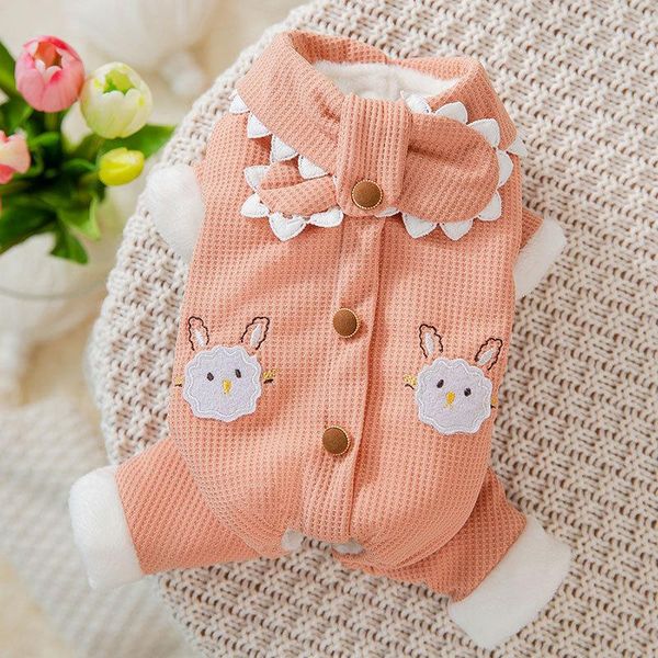 

dog apparel style autumn and winter thickened cute scarf small medium-sized four-legged cotton-padded warm dog/cat pet clothes