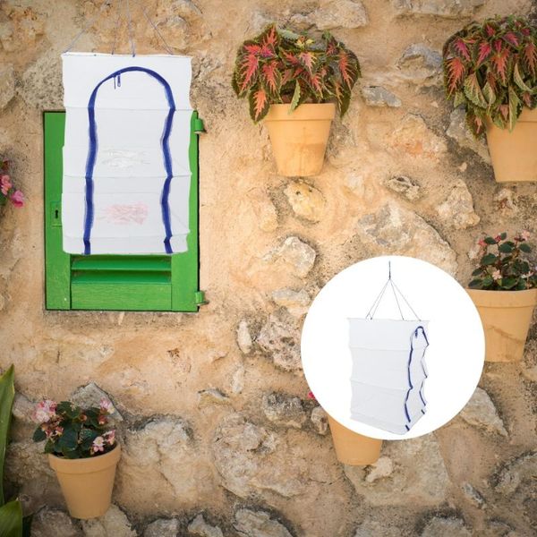 

fishing accessories 1pc folding net multi-layer drying basket dryer hanging cage