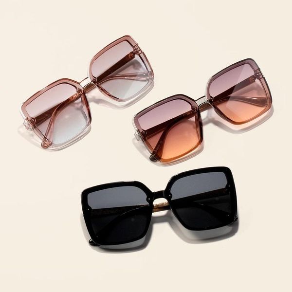 

sunglasses abay large square women fashion trendy ocean water lens eyewear brand designer luxury sun glasses female uv400 oculos, White;black