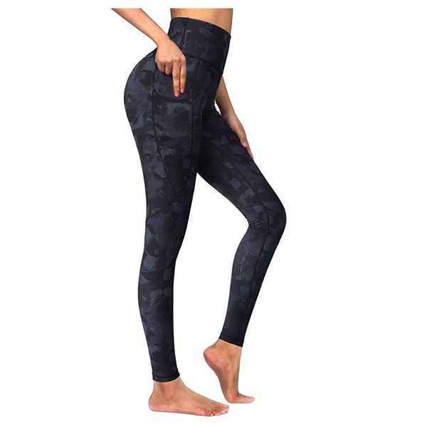 

yoga outfit 40# high waist pants women's print workout leggings fitness sports running athletic gym sport