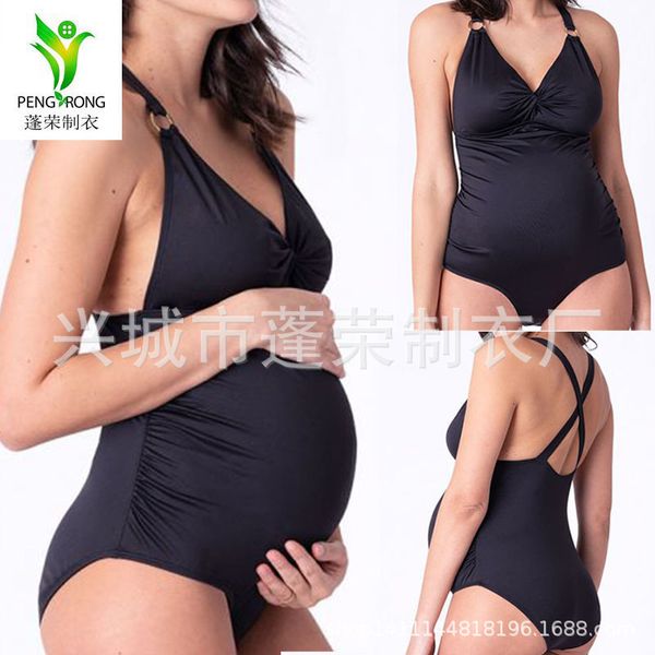 

solid 2021 piece new color women's one backless swimsuit, White;black