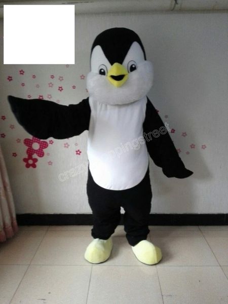 Halloween pinguim mascote traje de alta qualidade cartoon anime tema caráter adultos tamanho Natal carnaval festa de aniversário outdoor outfit