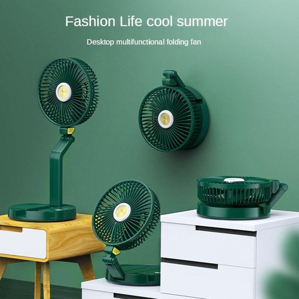 

electric fans portable mini handheld air cooler for students to learn folding table lamp type usb creative small fan