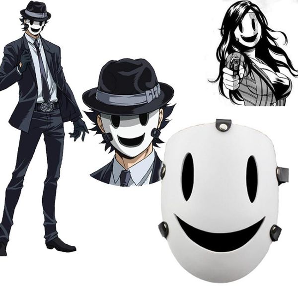 

other event & party supplies tenkuu shinpan high-rise invasion cosplay mask resin white japanese samurai costume props