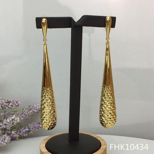 

earrings & necklace yuminglai long 24k dubai costume drop for women fhk10434, Silver