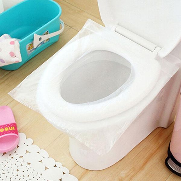 

toilet seat covers 10pcs disposable portable waterproof cover native wood pulp for travel/camping paper pad bathroom