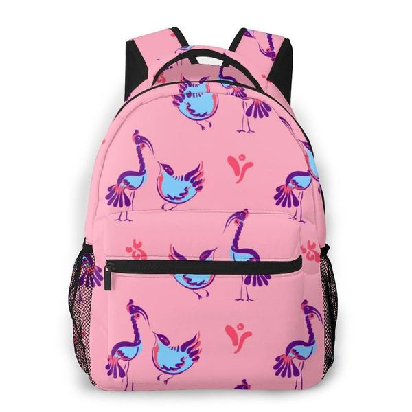 

backpack mountaineering cute hand drawn bird calligraphy shoulder bags backpacks