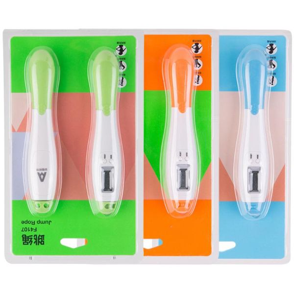 

jump ropes plastic handle counter adjustable rope skipping fitness student exam training sports workout pvc single skip