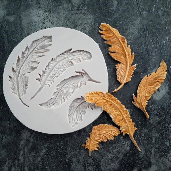 

cake tools drop silicone feather fondant mould animal birds plume chocolate baking diy mold