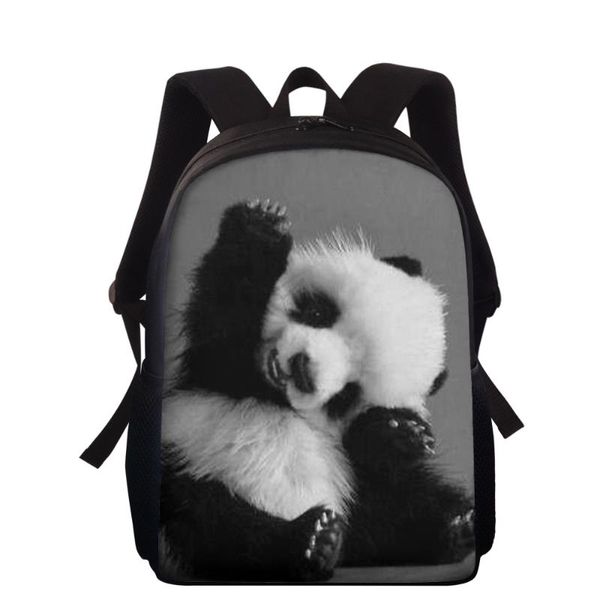 Sacos de escola bonito panda 3d impressão crianças meninas meninos kindergarten mochila primária mochila crianças saco de bookbag estudante livro escola escola