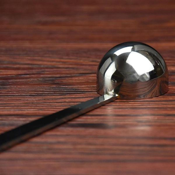

spoons 30ml long handle stainless steel milk coffee powder scoop measuring spoon kitchen dining bar accessory