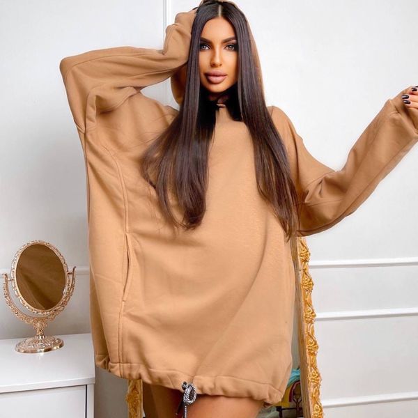 

oversized hoodies solid candy color long sleeve hooded casual loose pullover sweatshirt wiht pocket customized hoody available, Black