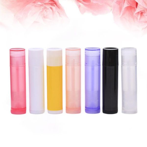 

56pcs 5g empty lip tubes containers lip gloss storage container for ladies and girls (8pcs each for transpare