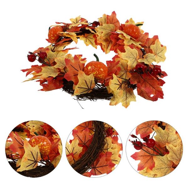 

decorative flowers & wreaths 1pc fall wreath home decor exquisite fake flower ornament door